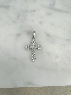 18K Guld Kors Cubic Zirconia – ZKHG007