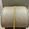 18K Guld Mönstrad X-länk Armband – 14025122