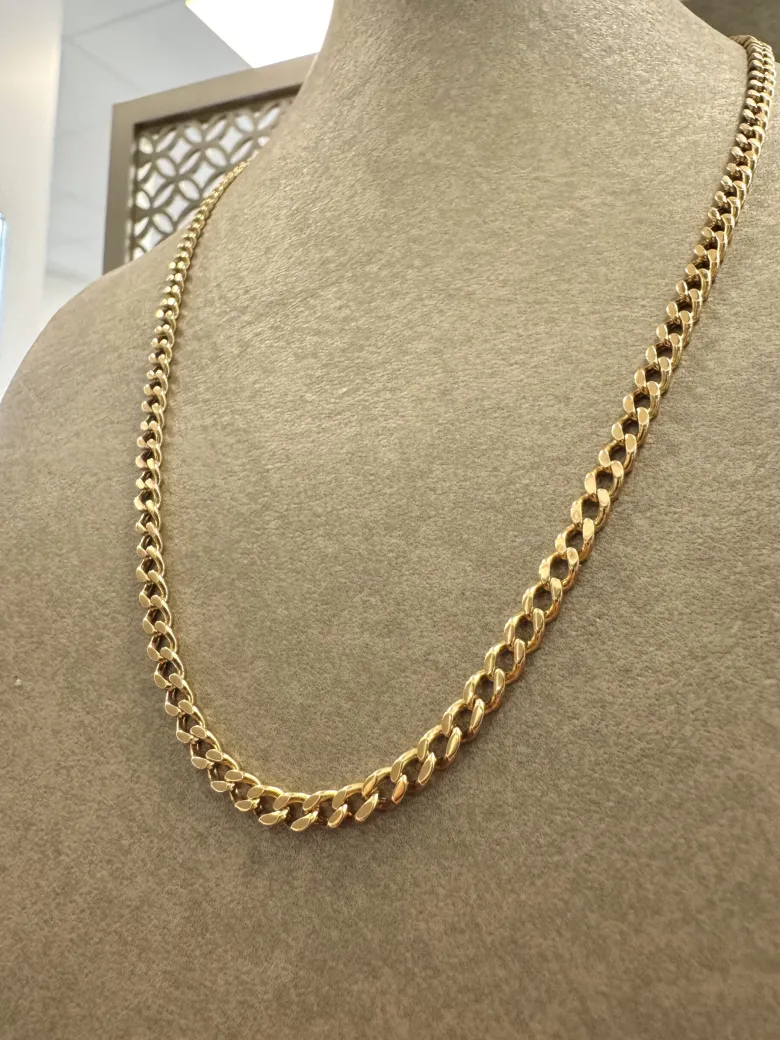 18K Guld Pansarlänk Halsband – GC-PAN-2238-HB