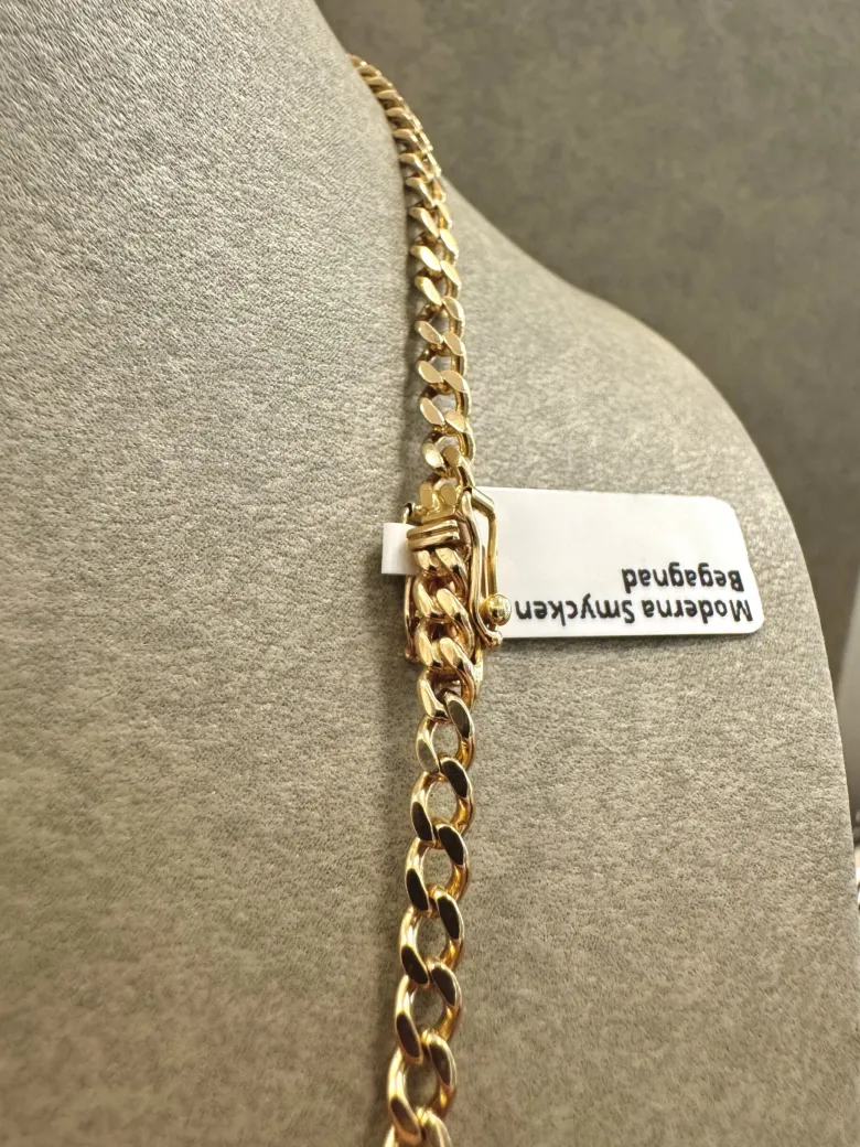 18K Guld Pansarlänk Halsband – GC-PAN-2238-HB