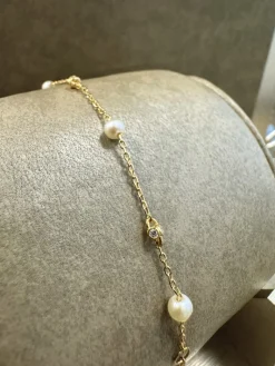 18K Guld Pärl Armband – 14054125