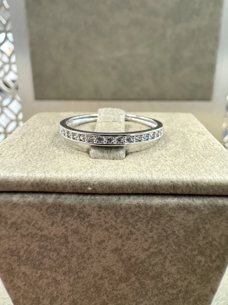 18K Vitguld Allians ring – RBG031 ( Begagnad )