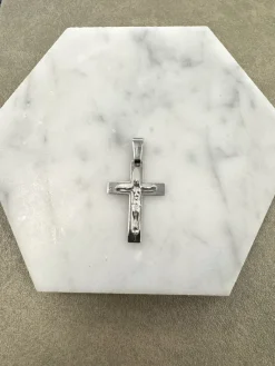 18K Vitguld Kors – KH030G