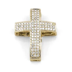 Kors i 18K Guld med 0.39ct TW/SI Diamanter – MSG09G