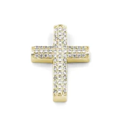 Kors i 18K Guld med 0.27ct TW/SI Diamanter – MSG04G
