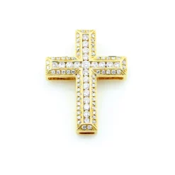 Kors i 18K Guld med 0.51ct TW/SI Diamanter – MSG12G