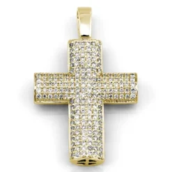 Kors i 18K Guld med 0.55ct TW/SI Diamanter – MSG02G