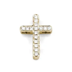 Kors i 18K Guld med 0.27ct TW/SI Diamanter – MSG10G