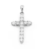 Kors i 18K Vitguld med 0.66ct TW/SI Diamanter – MSG13W