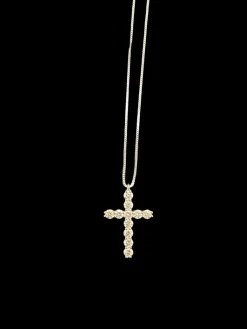 Kors i 18K Vitguld med 0,80ct TW/SI Diamanter – KVG007
