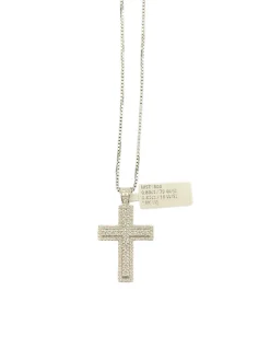 Kors i 18K Vitguld med 1,6ct W/SI Diamanter – KVG001