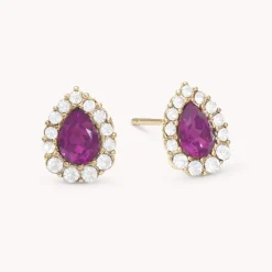 Lily And Rose Amelie Örhängen – Amethyst (Guld) 60780