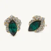 Lily And Rose Camille Stud Örhängen – Emerald/Svart (Guld) 65052