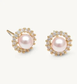 Lily And Rose Colette Pärl Stud Örhängen – Rosaline (Guld) 65091