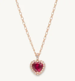 Lily And Rose Delphine Halsband – Pink Ruby (Guld) 41121