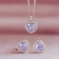 Lily and Rose Delphine Örhängen – Lavender Silver 65073