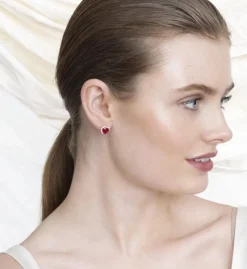Lily And Rose Delphine Stud Örhängen – Pink Ruby (Guld) 65071