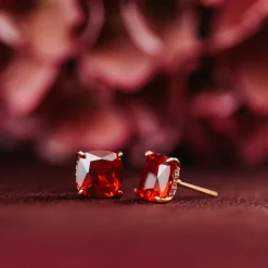 Lily and Rose Desiree Studs – Garnet