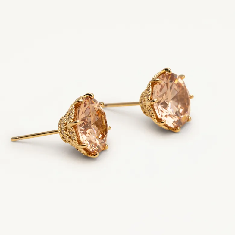Lily and Rose Elenora studs Champagne – Guld