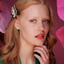 Lily and Rose Elenora Stud Örhängen – Emerald