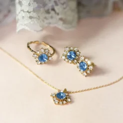 Lily and Rose Emily Halsband Guld – Icey Blue (241069)