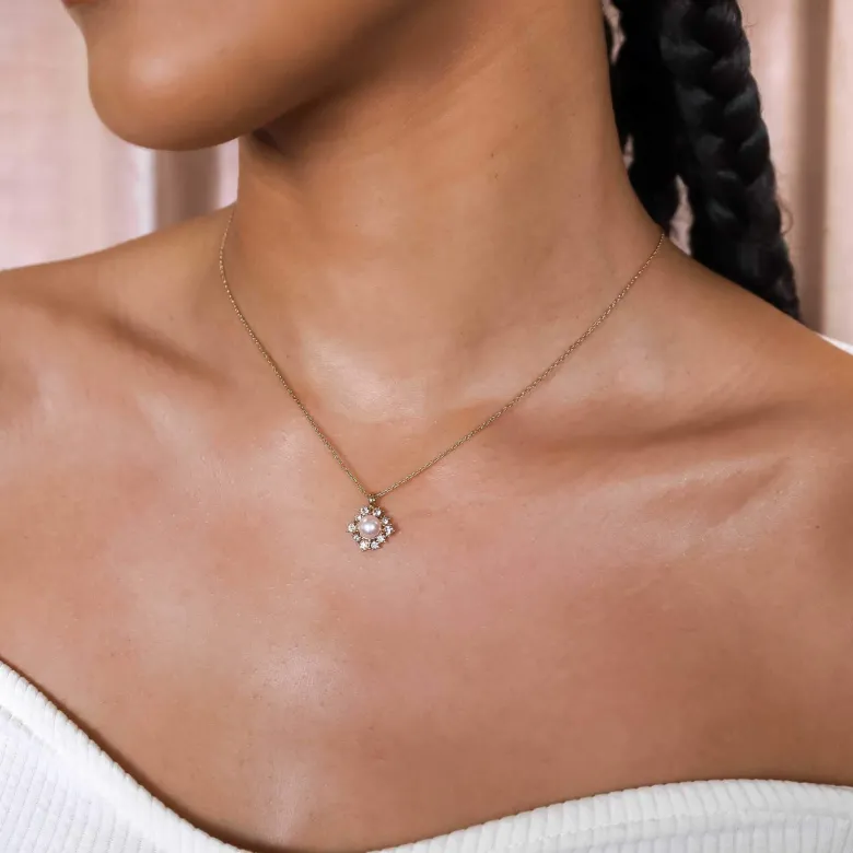 Lily And Rose Emily Pearl Halsband – Rosaline (Guld) 41063