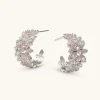Lily and Rose Laurel Hoops Örhängen- Silver 66031