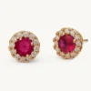 Lily and Rose Laurie Örhängen Guld – Pink Ruby (66015)