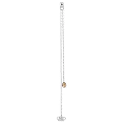 Lily And Rose Logo Chain Drop Crystal (Silver) 20101
