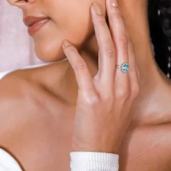 Lily And Rose Luna Ring – Aquamarine (Guld) 30671