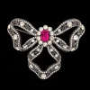 Lily And Rose Marie Antoinette Brooch – Fuschia 70291