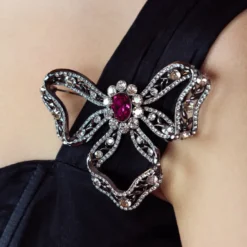 Lily And Rose Marie Antoinette Brooch – Fuschia 70291