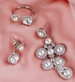 Lily and Rose Ophelia Örhängen Silver – Ivory (60468)
