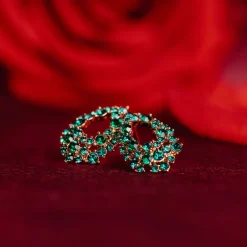 Lily and Rose Petite Alice Örhängen Guld – Emerald (261633)