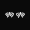 Lily And Rose Petite Antoniette Bow Örhängen – Crystal (Silver) 62582