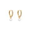 Lily And Rose Örhängen Petite Kennedy Hoops Ivory Pearl (Guld) 62312