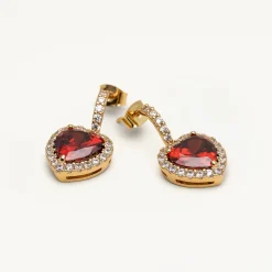 Lily and Rose/ Rose Örhängen – Garnet