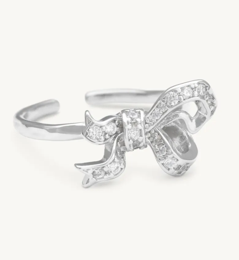 Lily And Rose Versaille Bow Ring – Crystal (Silver) 30402