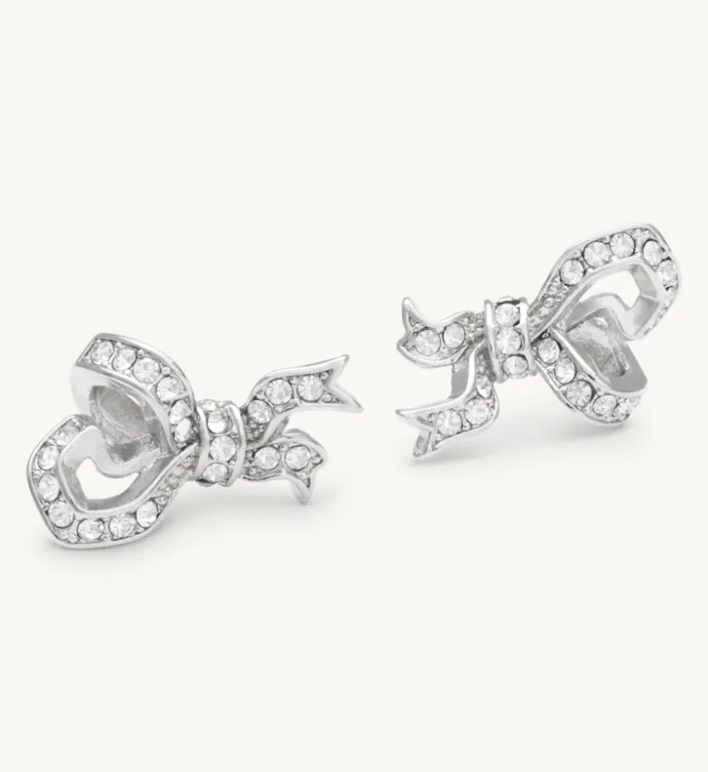 Lily And Rose Versailles Bow Örhängen – Crystal (Silver) 65032