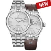 Maurice Lacroix Aikon 42mm + Brun Läderarmband AI6008-SS002-130-2