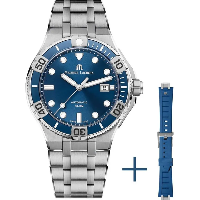Maurice Lacroix Aikon Venturer 43mm + Silikonband AI6058-SS002-430-2