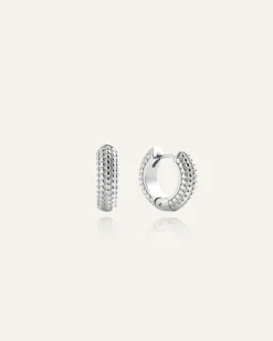 Mockberg Beaded Örhängen Medium Silver