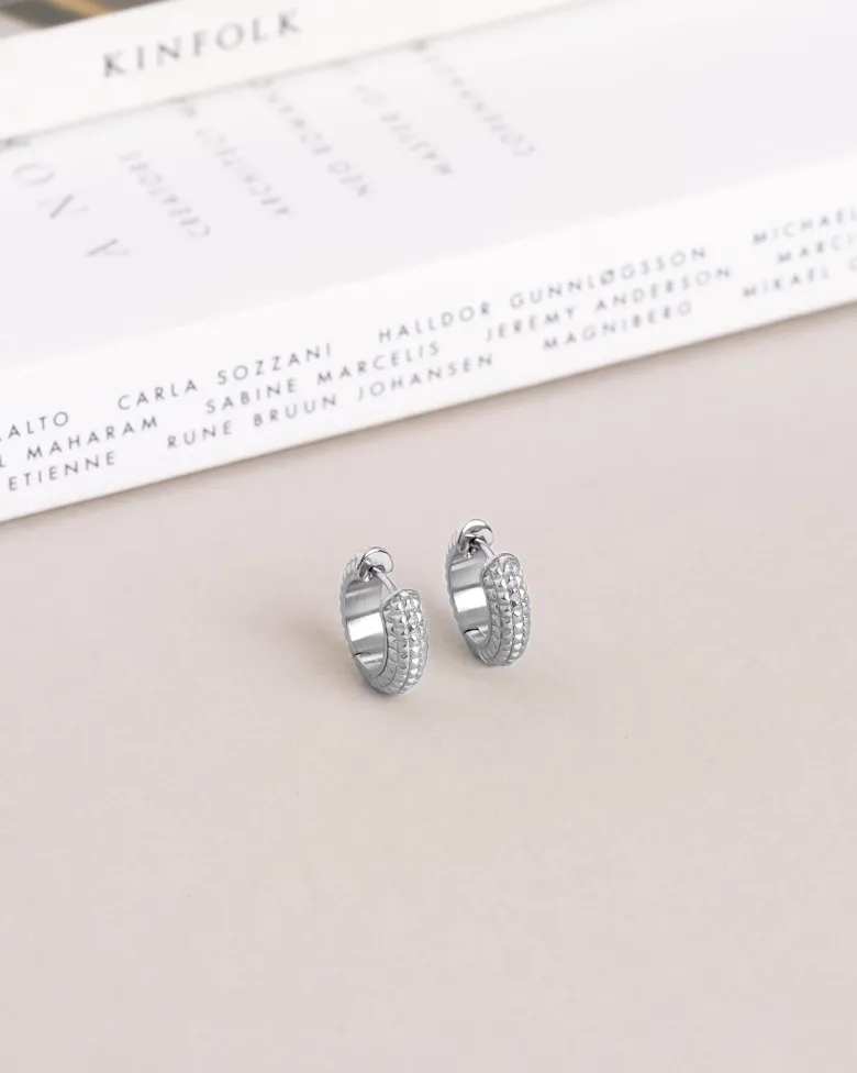 Mockberg Beaded Örhängen Medium Silver