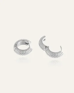 Mockberg Beaded Örhängen Medium Silver