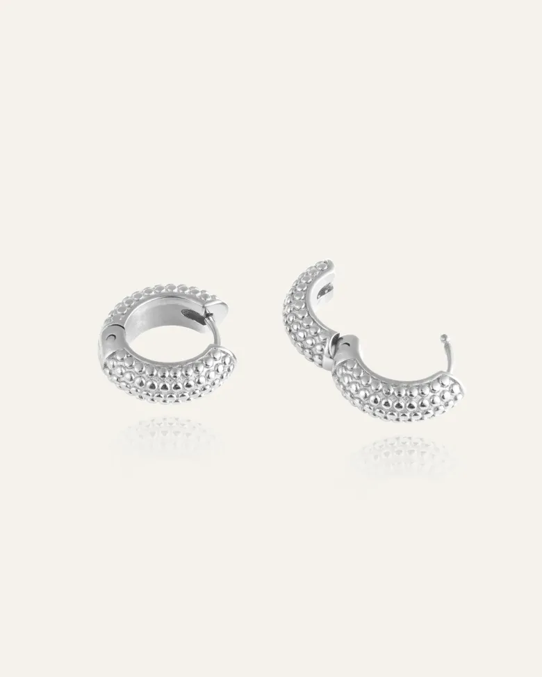 Mockberg Beaded Örhängen Medium Silver