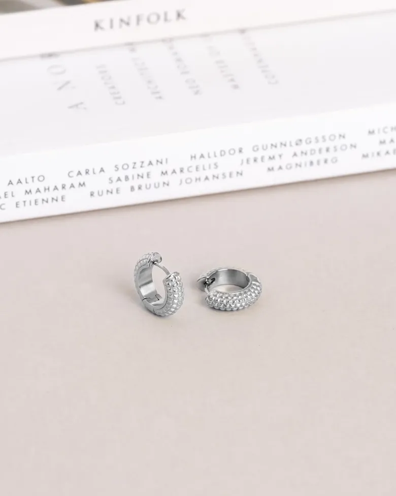 Mockberg Beaded Örhängen Medium Silver