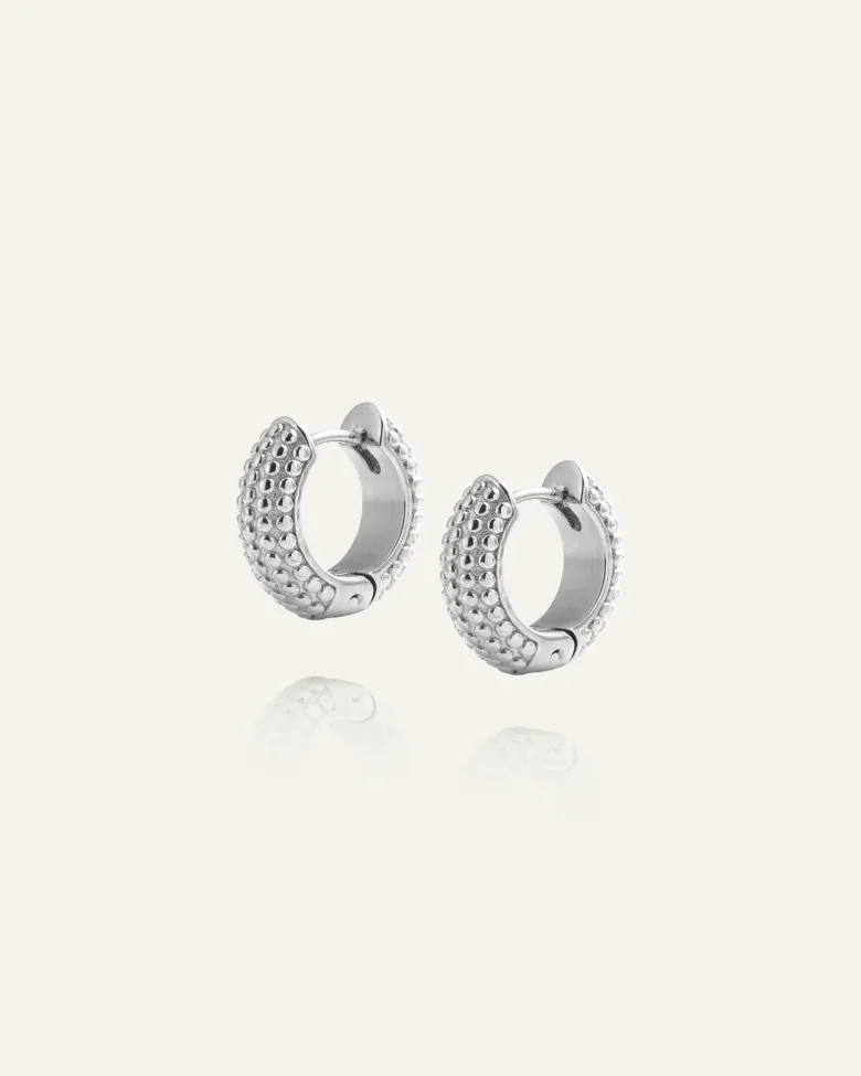 Mockberg Beaded Örhängen Medium Silver