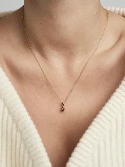 Mockberg Belle Halsband Guld – Coffee
