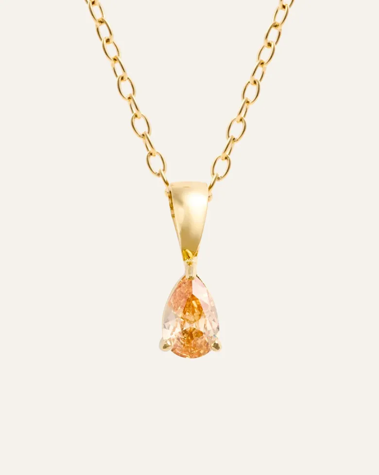 Mockberg Belle Halsband Guld – Champagne