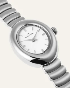 Mockberg Belle Oval Klocka Silver MB1419